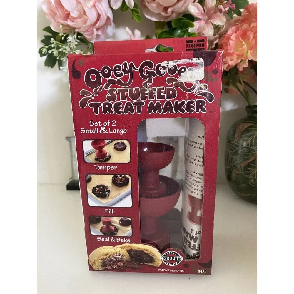 Norpro Ooey Gooey Stuffed Cookie Cutter Treat Bon Bon‎ Candy Maker Set of 2 NIB